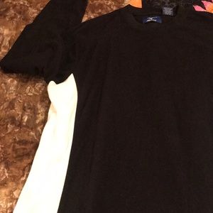 Mizuno baseball Pullover black and white Adult Med